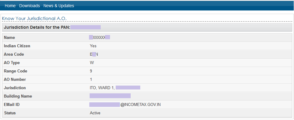 How To Check Your Ao Code Income Tax Wardcircle Pan Name With Pan Number Succinct Fp 6358